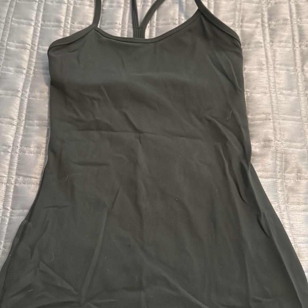 Lululemon Hunter Green power Y tank